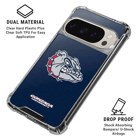 Gonzaga University Bulldog Logo Pixel 9/9 Pro Clear Case